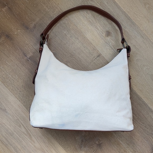 Eddie Bauer canvas and leather handbag - Picture 2 of 13